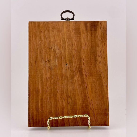 Vintage, Wood Lacquered Wall Plaques, by Hummel, Set of Two - Picture 2 of 7